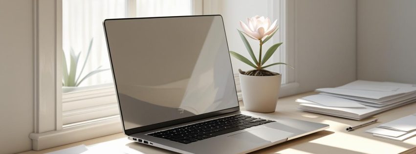 Thuiswerk vacatures vinden Laptop op rustige thuiswerkplek
